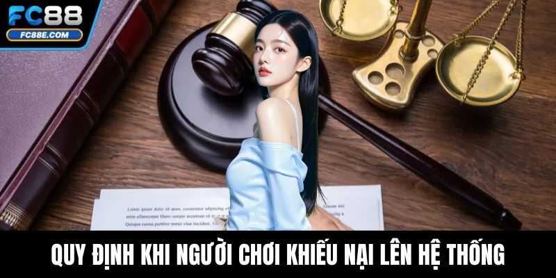 Quy định khi người chơi khiếu nại lên hệ thống