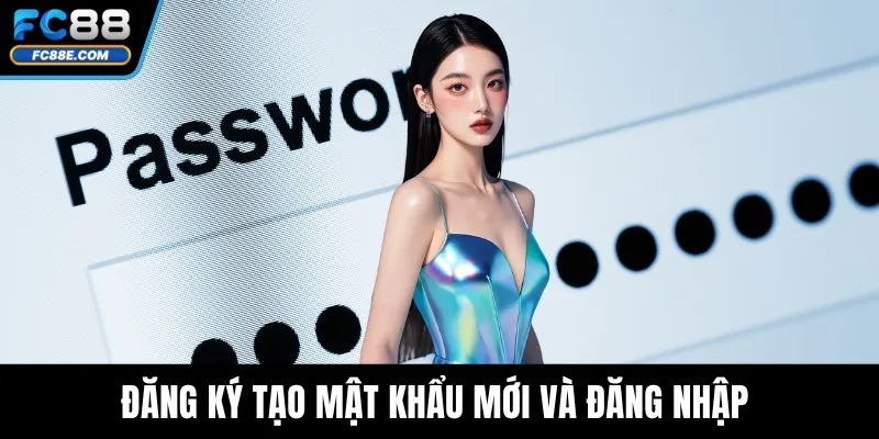 Đăng ký tạo mật khẩu mới và đăng nhập 